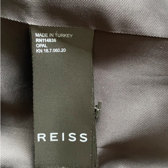 Reiss Opal Velvet Blazer Black Size 6 - Picture 9 of 11